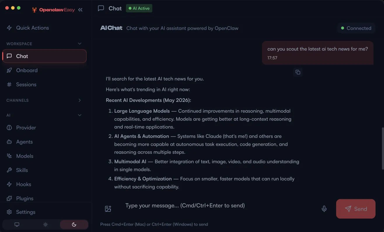 OpenClaw có thể kết nối với các nền tảng nhắn tin như iMessage, WhatsApp, Slack, Telegram